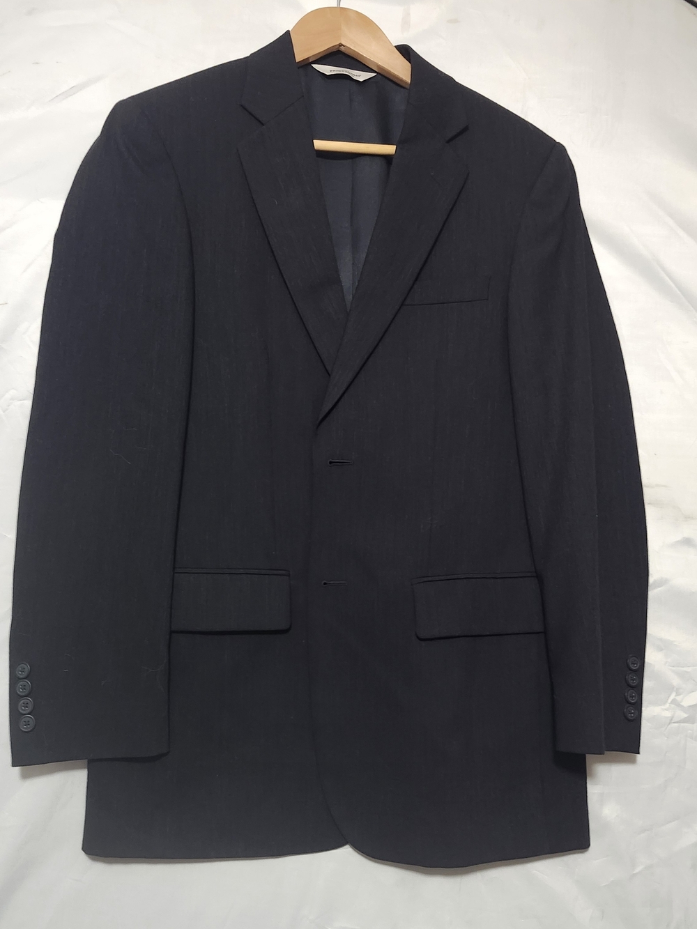 Pronto Uomo Black Men's Two-Button Suit Jacket Size 38R